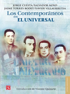 Los Contemporáneos en El Universal - ebook
